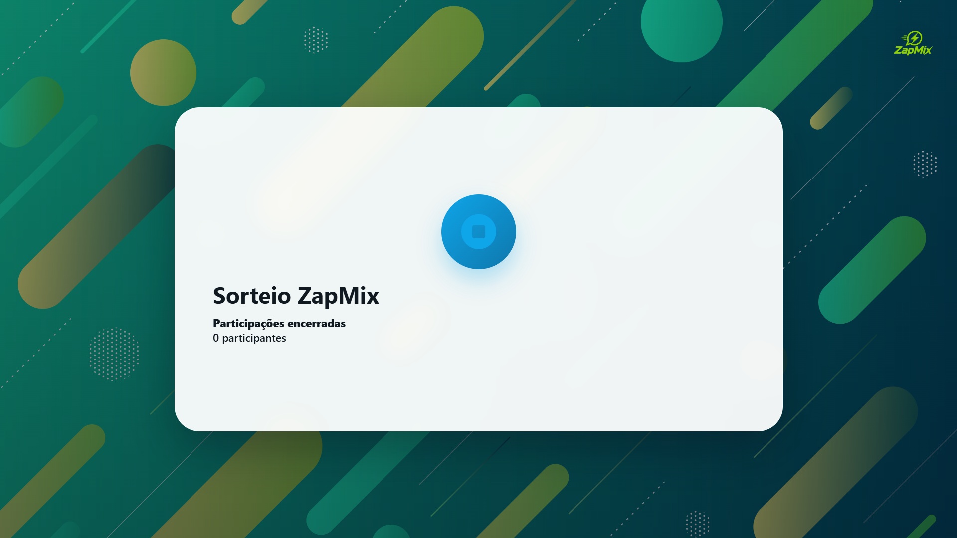 Exibidor do sorteio